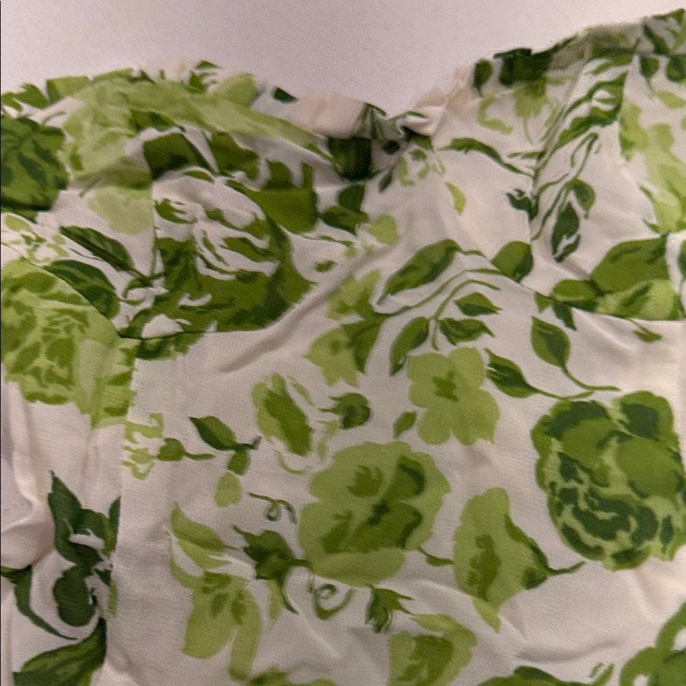 Reformation Green Floral Tank Top - Picture 5 of 5